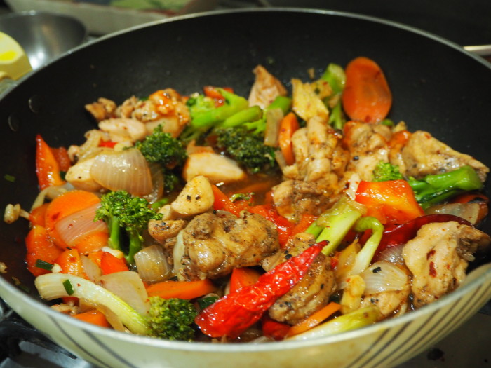 Stir fry chicken